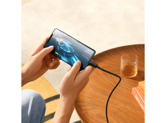 Kabel Baseus CAWJ040101 USB-C - USB-C 240W 480Mb/s 2m - czarno-szary