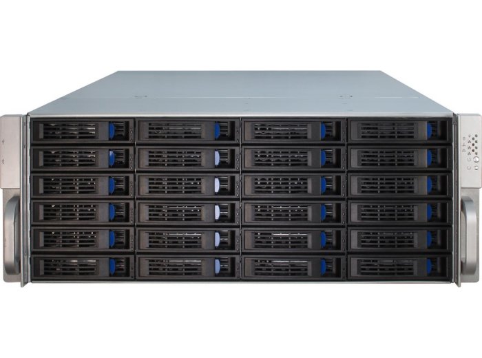 Inter-Tech 4U-4424 Rack Czarny, Srebrny