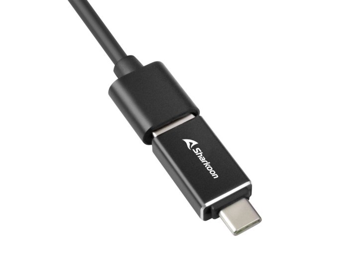 Sharkoon 4044951037575 stacja dokująca Bezprzewodowy USB 3.2 Gen 1 (3.1 Gen 1) Type-C Czarny