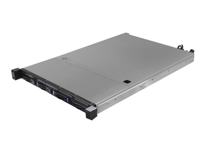 Platforma ASRock Rack (1U) AMD Epyc 9004 (4xLFF, 4XSFF, 2x10GbE, Red. PSU, IPMI)