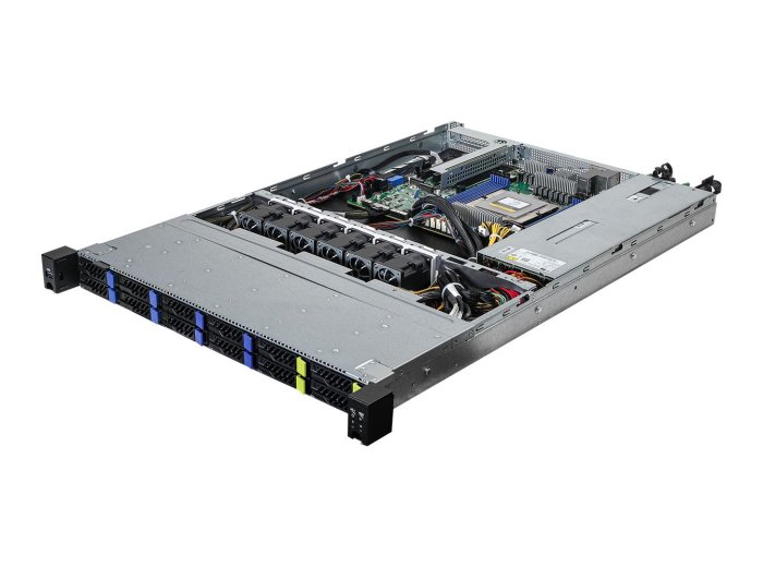 Platforma AsRock Rack (1U) 1U8S4E-GENOA/2T AMD Epyc 9005/9004 (8x 2,5" SATA HS, 4x 2,5" NVMe HS, 2xM.2, 2x10Gbe, IPMI, 1+1 750W)