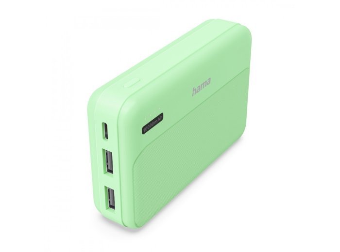 Power pack 10000mAh 2xUSB-A zielony