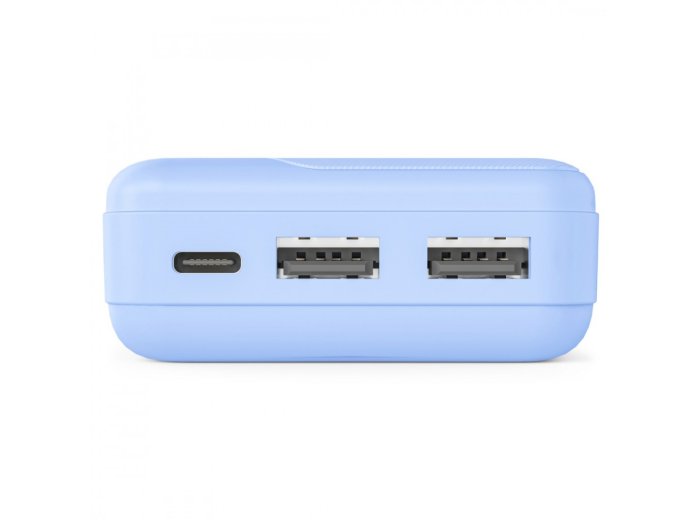 Power pack 10000 mAh 2xUSB-A niebieski