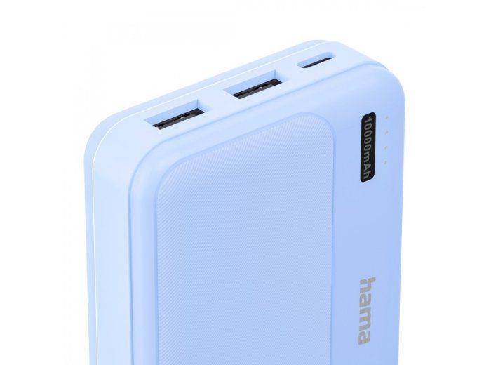 Power pack 10000 mAh 2xUSB-A niebieski