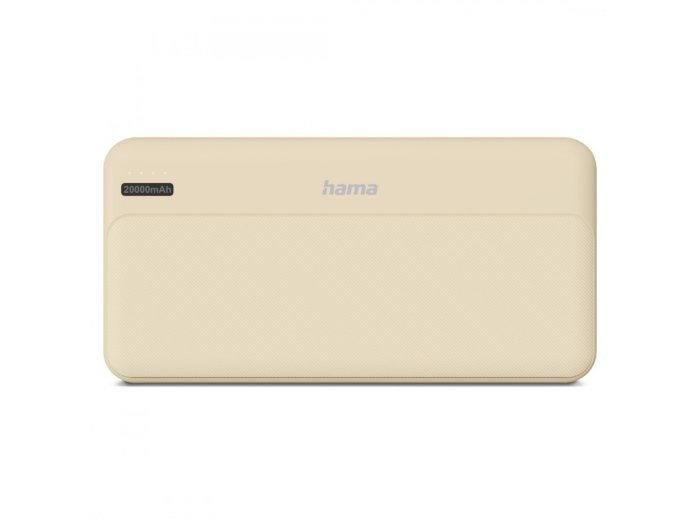 Power pack 20000 mAh 2xUSB-A piaskowy