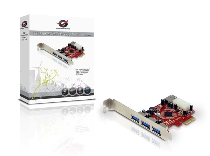 Conceptronic C4USB3EXI adapter Wewnętrzny USB 3.2 Gen 1 (3.1 Gen 1)