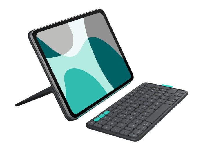 Logitech Flip Folio QWERTZ Niemiecki Bluetooth Grafitowy
