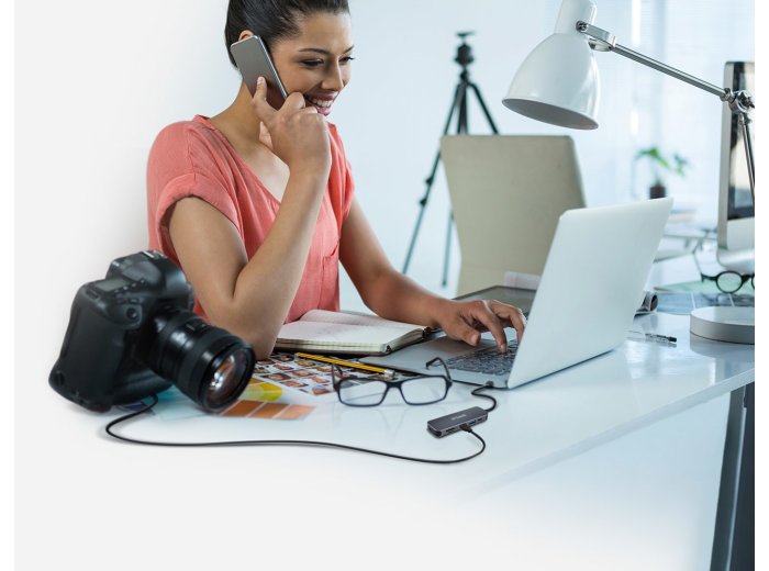 D-Link DUB-2325 stacja dokująca USB Type-C Szary