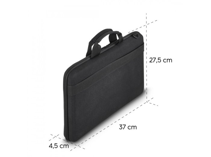 Torba do laptopa hardcase 14,1 cala czarna