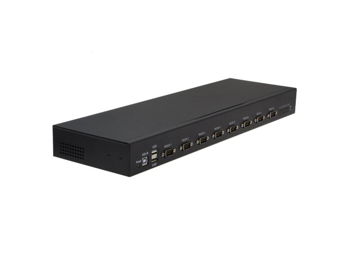 RealPower 284513 konwerter szeregowy/repeater/izolator USB 2.0 RS-232 Czarny
