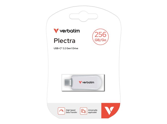 Verbatim 30230 pamięć USB 256 GB USB Type-C 3.2 Gen 1 (3.1 Gen 1) Biały