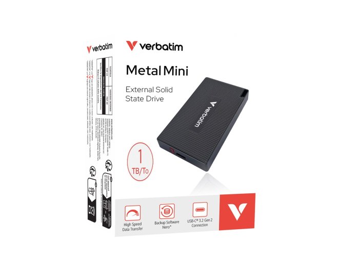 Zewnętrzny dysk SSD VERBATIM 32031 1TB USB 3.2 Gen 2x2 Szary
