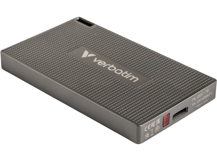 Zewnętrzny dysk SSD VERBATIM 32031 1TB USB 3.2 Gen 2x2 Szary