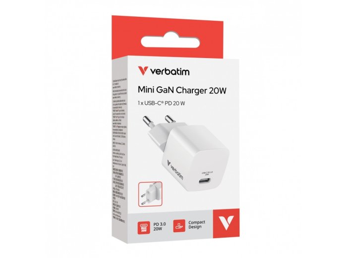 Ładowarka Mini GaN 20W USB-C P.D 3.0