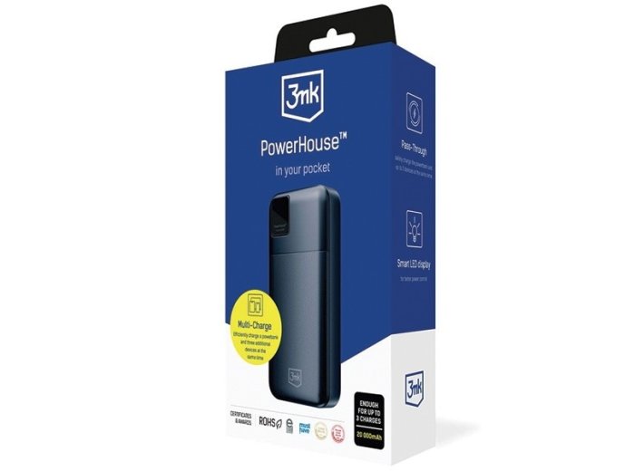 Powerbank 20000mAh Multi Charge QC+PD PowerHouse