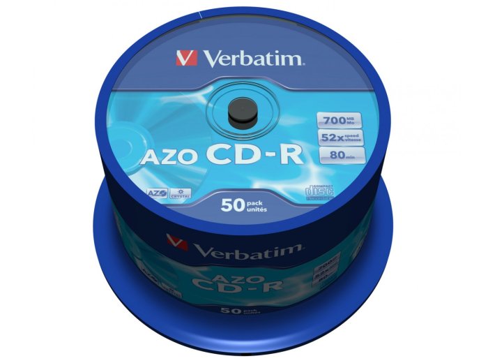CD-R 52x 700MB 50P CB DLP Crystal 43343