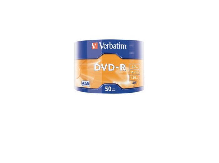 DVD-R 16x 4.7GB 50P SP Matt Silver Wrap 43788