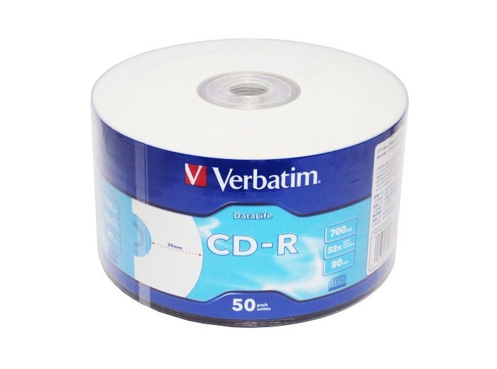 CD-R 52x 700MB 50P SP Printable Extra Protection 43794