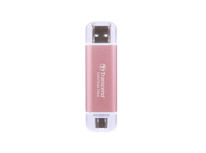 Transcend ESD310 512 GB USB Type-A na USB Type-C 3.2 Gen 2 (3.1 Gen 2) Różowy
