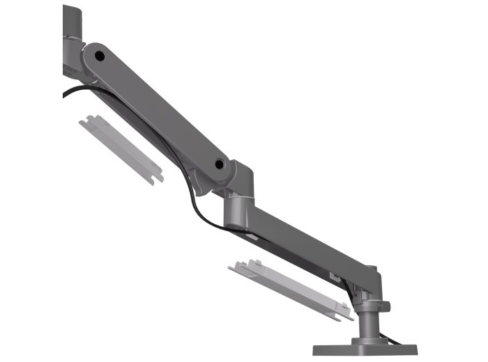 Ergotron LX Pro Series 45-682-293 uchwyt / stojak do monitorów 86,4 cm (34") Biurko Ciemny Szary