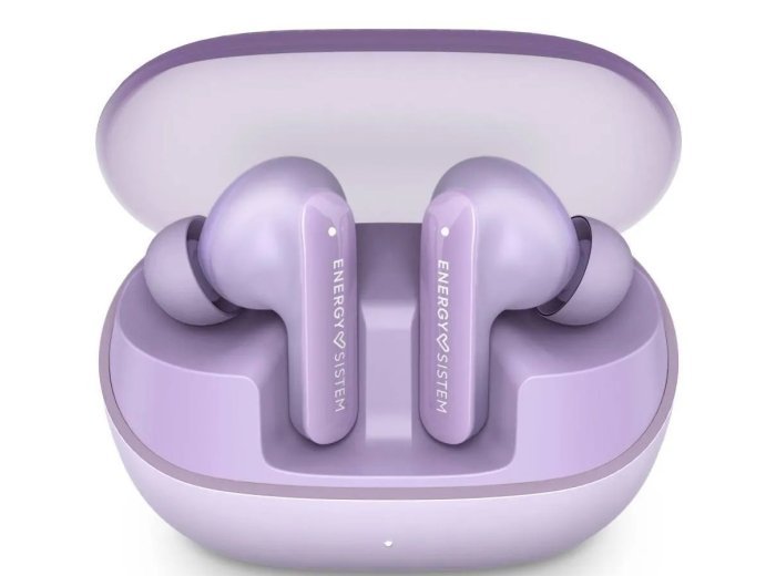 Słuchawki bezprzewodowe Energy Sistem True Wireless Earphones Serenity ANC z mikrofonem, Bluetooth, kolor lawendowy, ANC