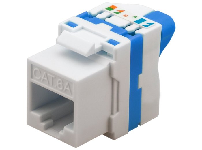 TECHLY SAMOZACISKOWY MODUŁ KEYSTONE RJ45 KAT.6A U/