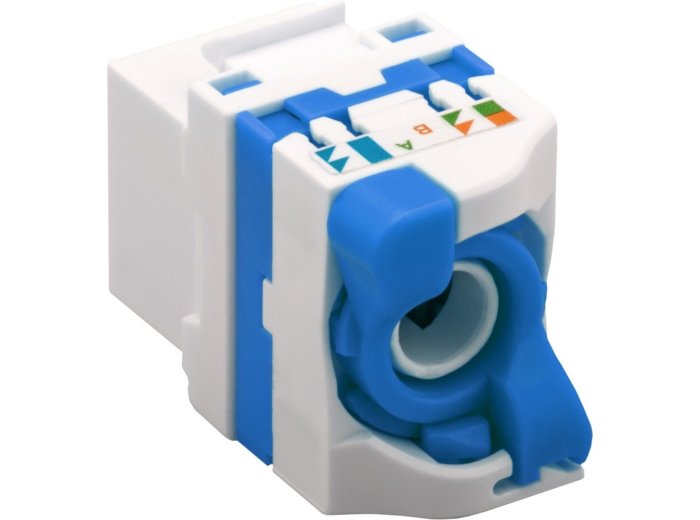 TECHLY SAMOZACISKOWY MODUŁ KEYSTONE RJ45 KAT.6A U/