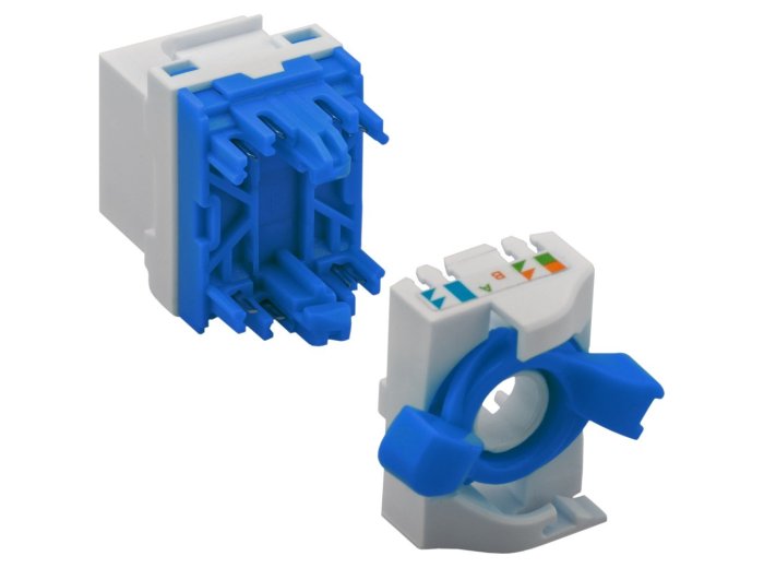 TECHLY SAMOZACISKOWY MODUŁ KEYSTONE RJ45 KAT.6A U/