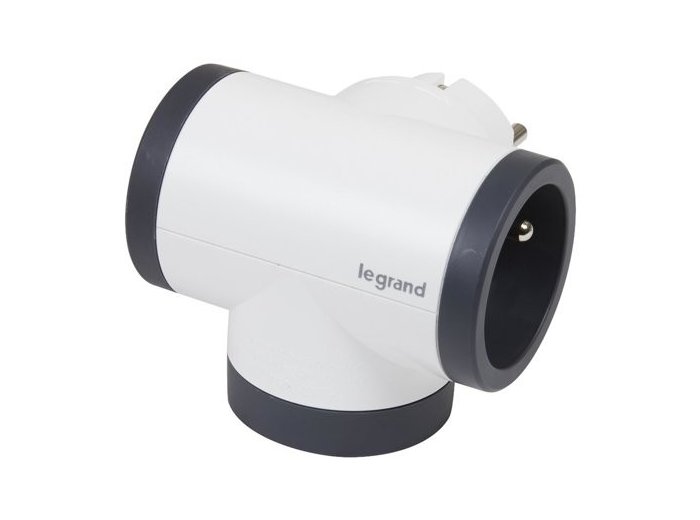 Rozgałęziacz  obrotowy 2xP+Z +USB AC-B/C