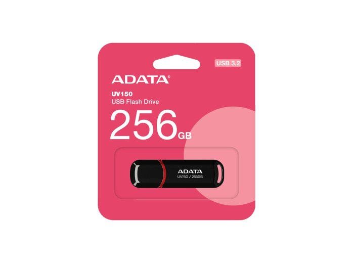 Pendrive ADATA UV150 AUV150-256G-RBK (256GB, USB 3.0, kolor czarny)