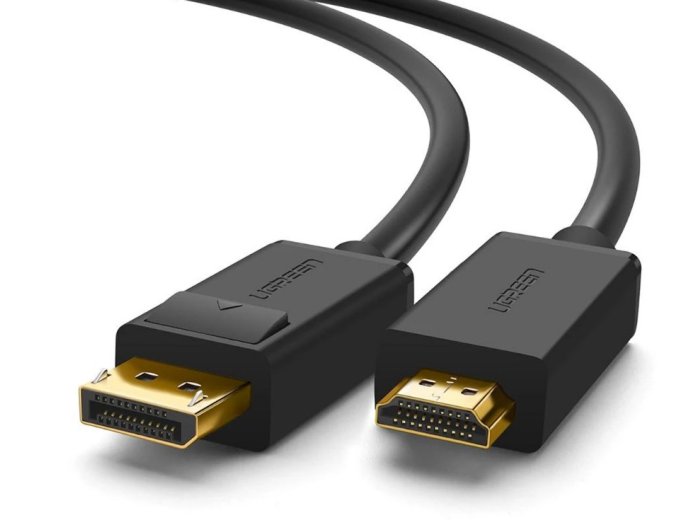 Ugreen  jednokierunkowy kabel z DisplayPort na HDMI 4K 30 Hz 32 AWG 1,5 m czarny