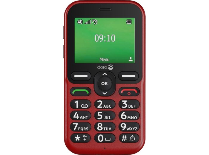 Doro Leva E10 6,1 cm (2.4") 118,9 g Czerwony Telefon dla seniora