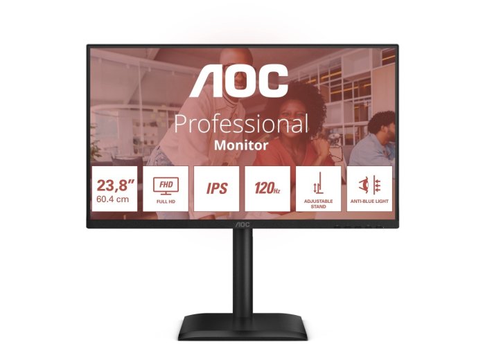 Monitor 24E4U 23.8 cala IPS 120Hz HDMI DP VGA Pivot Głośniki