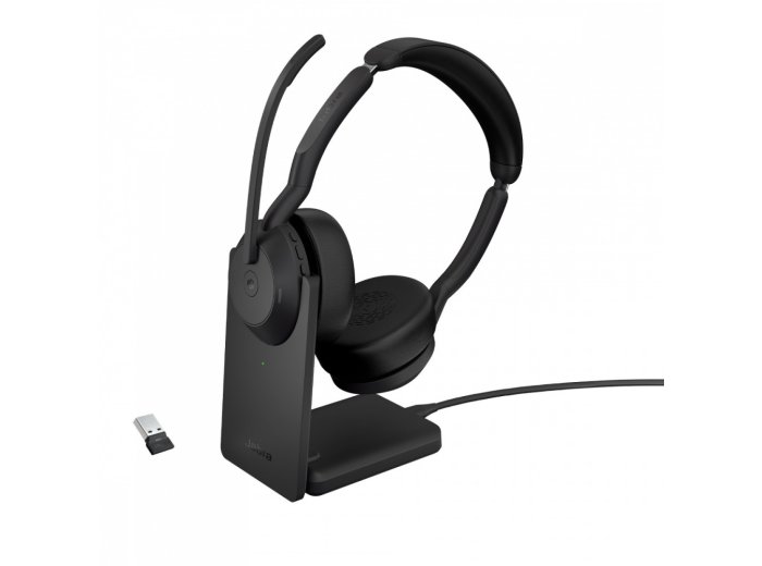 Słuchawki Evolve2 55 Link380a MS Stereo Stojak