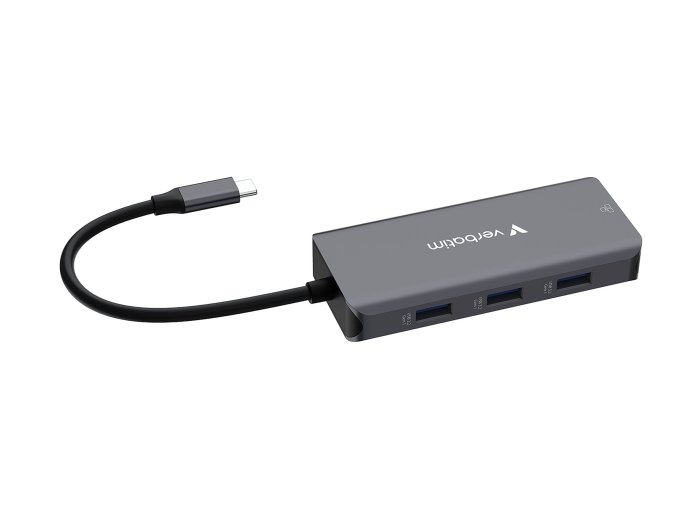 Verbatim 32157 huby i koncentratory USB 3.2 Gen 1 (3.1 Gen 1) Type-C 5000 Mbit/s Szary