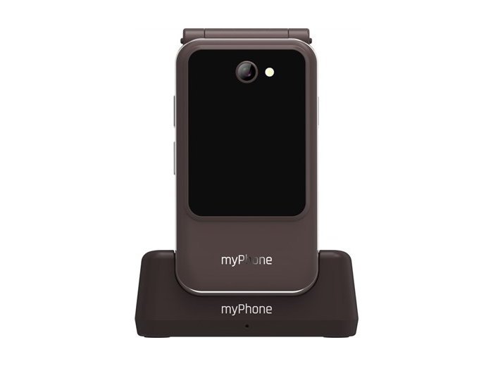 Telefon myPhone Harmony LTE Brązowy 2,8+1,44 " Systemy ochrony przed włamaniem (IPS) 48 MB 128 MB Jedna karta SIM Karta MicroSD Sieć 3G Łączność Bluetooth 5.1 Rozdzielczość głównego aparatu 2 MP 1300 mAh