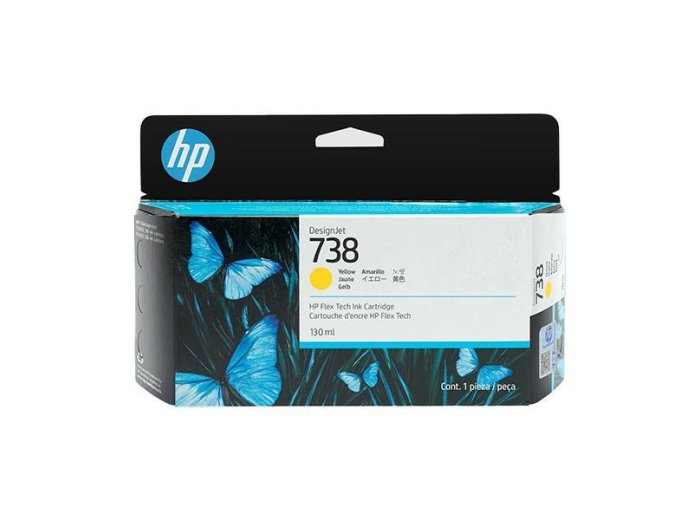 HP Tusz nr 738 498N7A Yellow 130ml