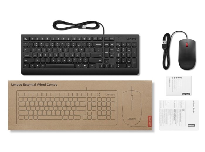 Klawiatura i mysz Essential Wired Combo 4X31R64400