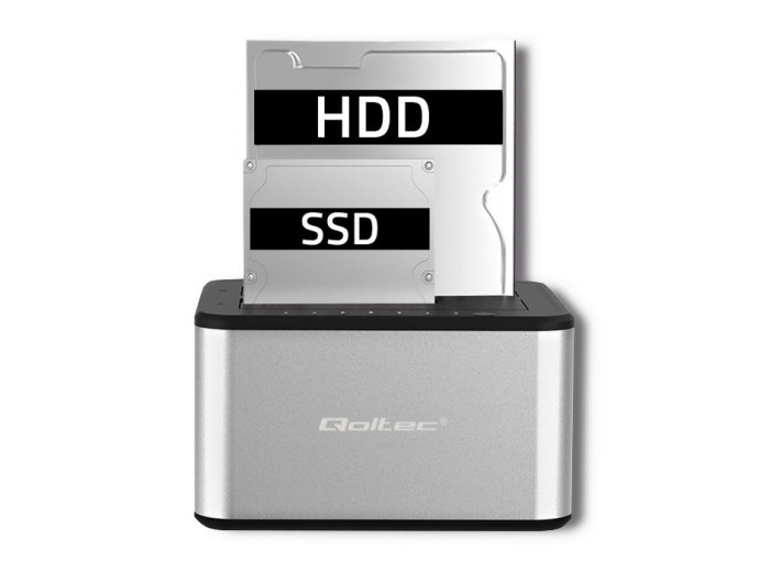 Stacja dokująca dysków 2xHDD/SSD | 2.5"/3.5" SATA | USB 3.0 | Klonowanie