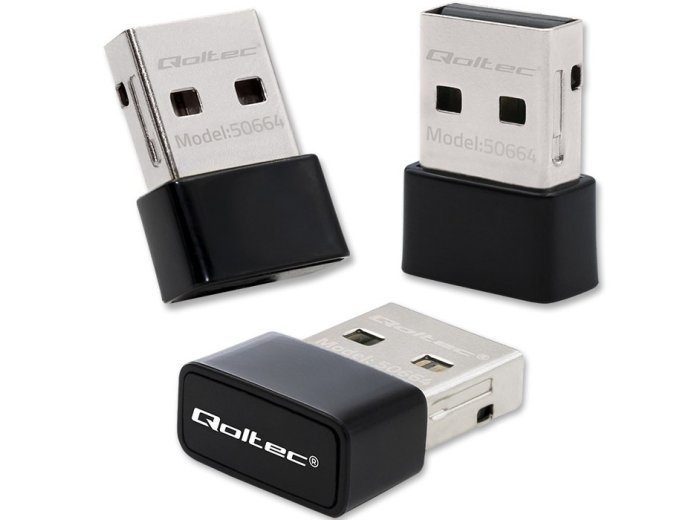 Ultraszybki bezprzewodowy mini adapter USB Wi-Fi | standard AC | 650Mbps