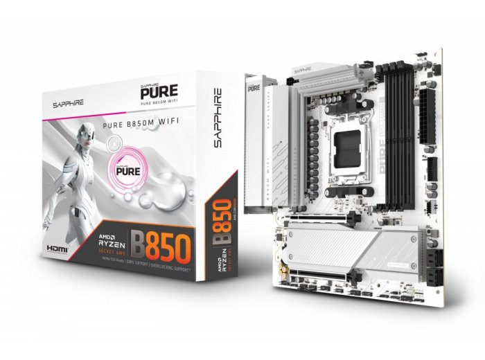 Płyta główna PURE B850M WIFI AM5 4DDR5 mATX