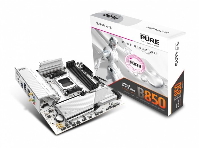 Płyta główna PURE B850M WIFI AM5 4DDR5 mATX