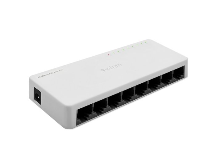 SWITCH przełącznik sieciowy 8 x port RJ45 | 100Mbps | Fast       Ethernet | LAN