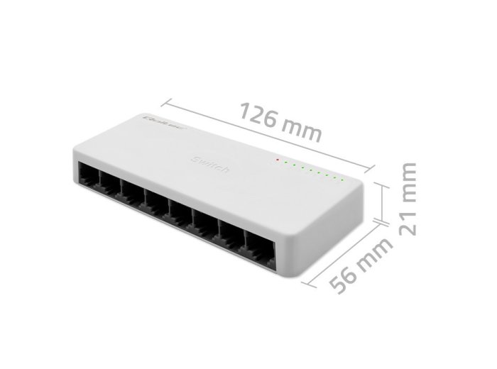 SWITCH przełącznik sieciowy 8 x port RJ45 | 100Mbps | Fast       Ethernet | LAN
