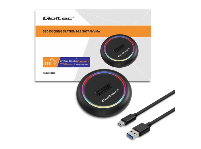 Stacja dokująca dysków SSD M.2 | NVMe | SATA | USB-C | 2TB