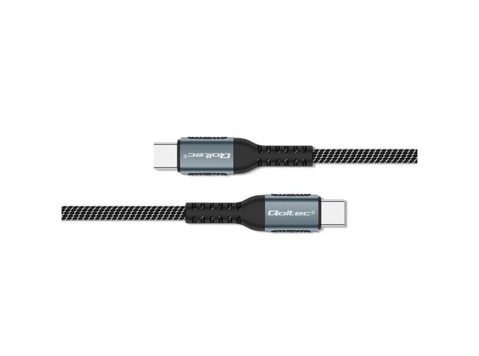 Kabel USB 2.0 typ C | USB 2.0 typ C 100W | QC 3.0| PD | 1.5m | Czarny