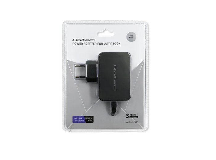 Zasilacz do ultrabooka Asus 45W | 19V | 2.37A | 4.0*1.35