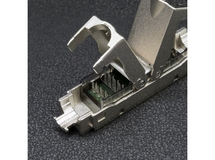 Wtyk RJ45 beznarzędziowy STP | CAT6 | JACK PIN | T568B | T568A