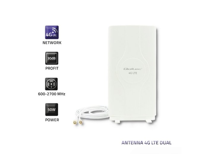 Antena 4G LTE dookólna | 2xSMA | 30dBi | Wewnętrzna