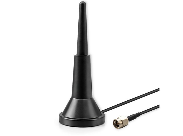 Antena 4G LTE z podstawą magnetyczną | 5dBi | wewnętrzna | dookólna | 600-2700 MHz | SMA | 3m